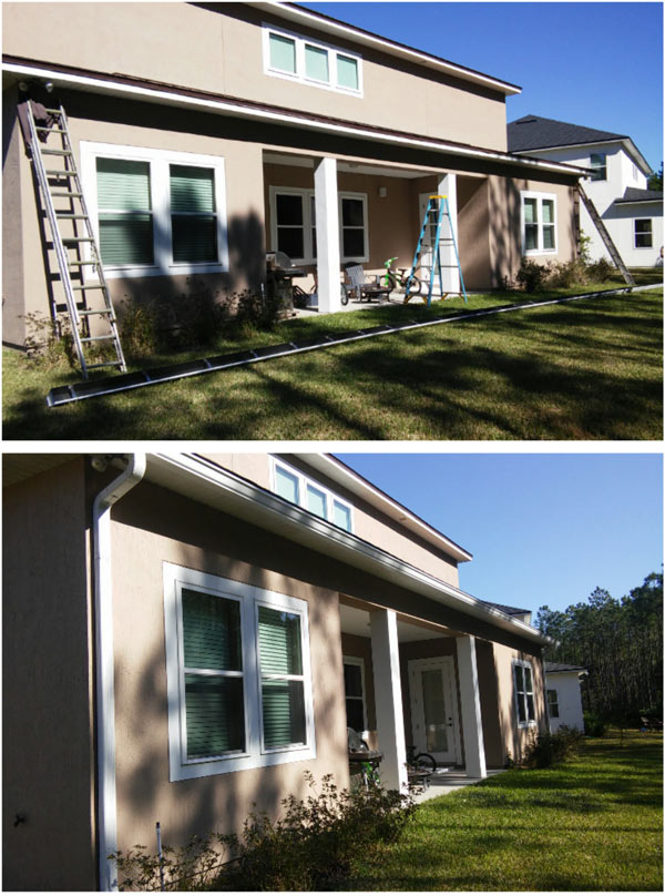 Installed Seamless Gutters